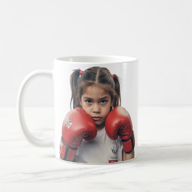 boxer girl mug (Gauche)