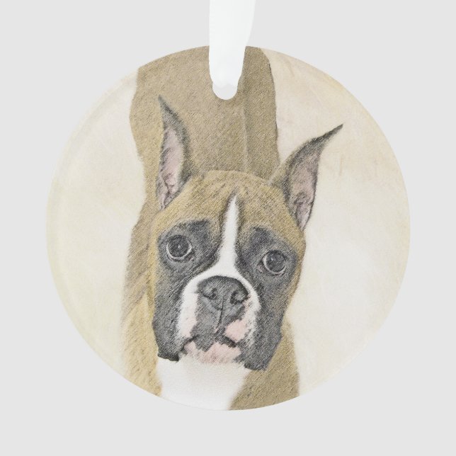 Boxer Peinture - Cute Original Chien Art (devant)
