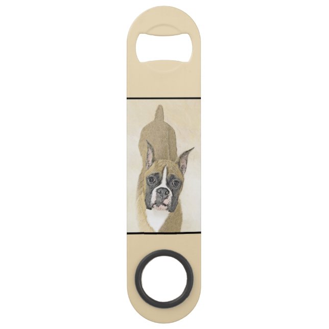 Boxer Peinture - Cute Original Chien Art (Devant)