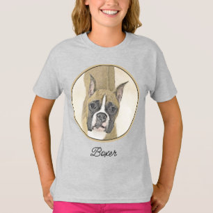 Boxer Peinture - Joli T-Shirt d'Art Chien Original