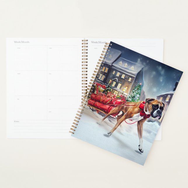 Boxeur Saison des Fêtes de Noël (Devant avec enveloppe)