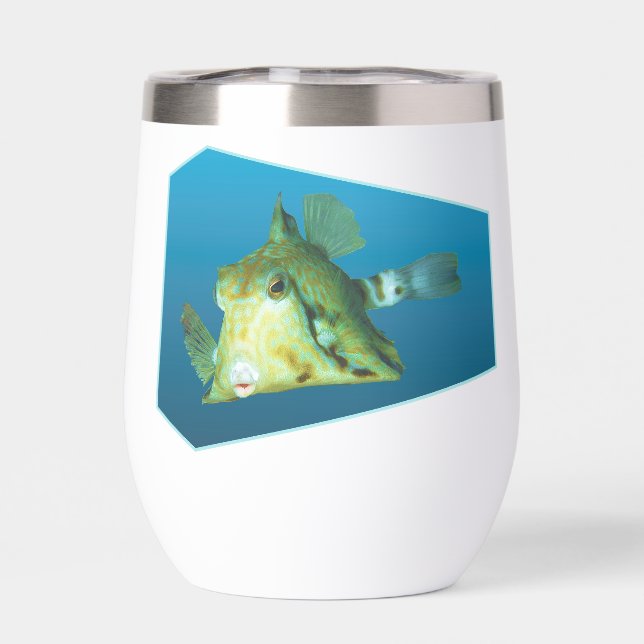 Boxfish - arrière - plan bleu dégradé | (Arrière)