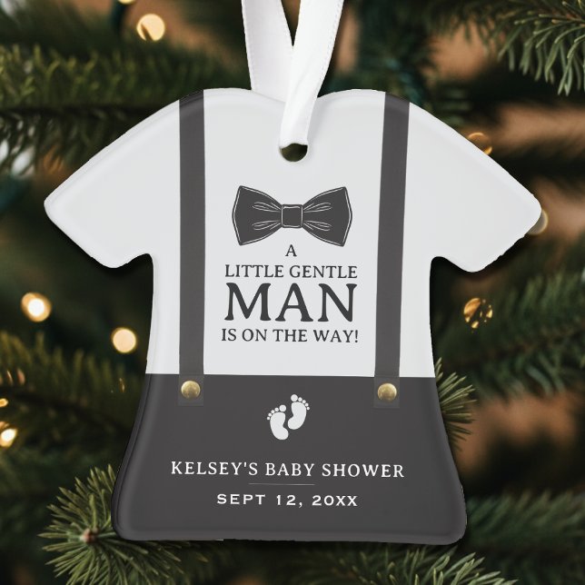 Boy Baby Shower A Little Gentleman Suspenders (Boy Baby Shower A Little Gentleman Suspenders Ornament
)