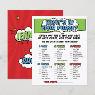 Boy Comic Book Superhero Baby shower Jeu de bourse