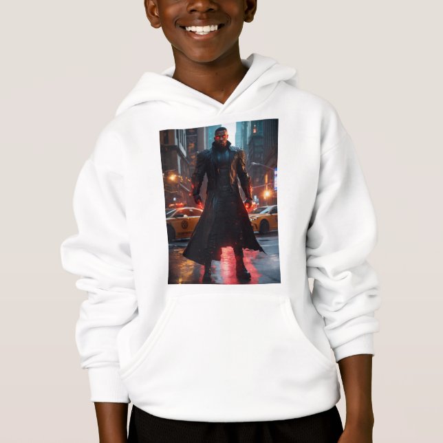 Boy Kids Pullover Print Superhero Sweat - shirts à (Devant)