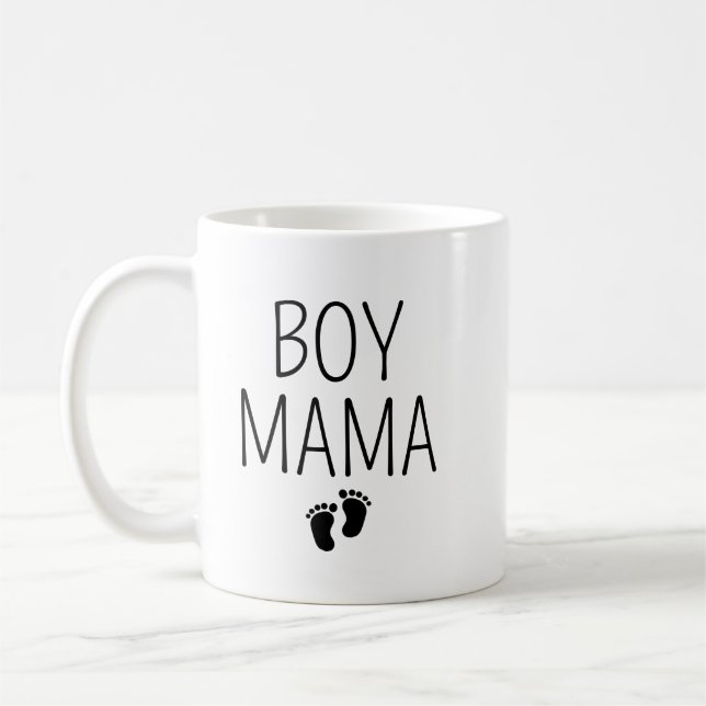 Boy Mama Mug with Kids’ Names, Custom Mom of Boys  (Gauche)