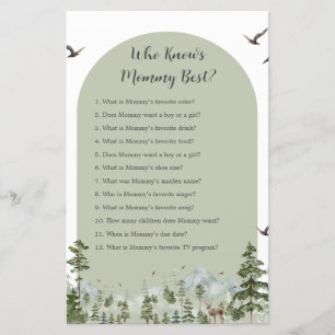 Boy Pine Tree Forest Mountain Qui connaît maman mi