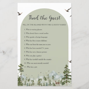 Boy Pine Tree Forest Mountain Trouvez Le Jeu D'Inv