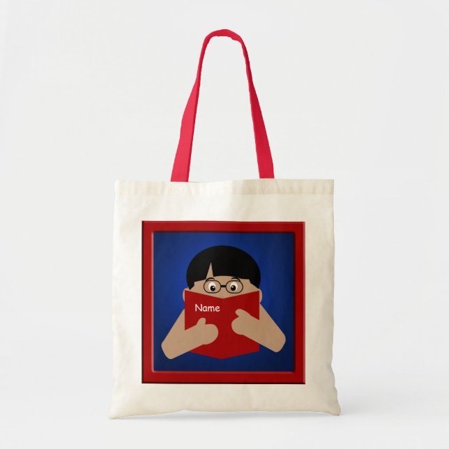 Boy Reading Book 1 Boy bag Sac fourre-tout (Devant)