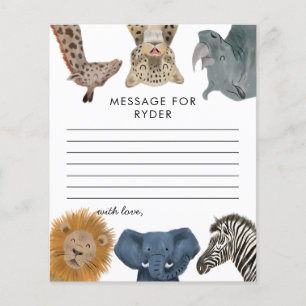 Boy Safari Anniversaire Fête Heure Capsule Note Ca