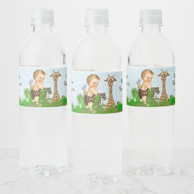 Boy Safari Baby shower bouteille d'eau Étiquettes (Bouteilles)