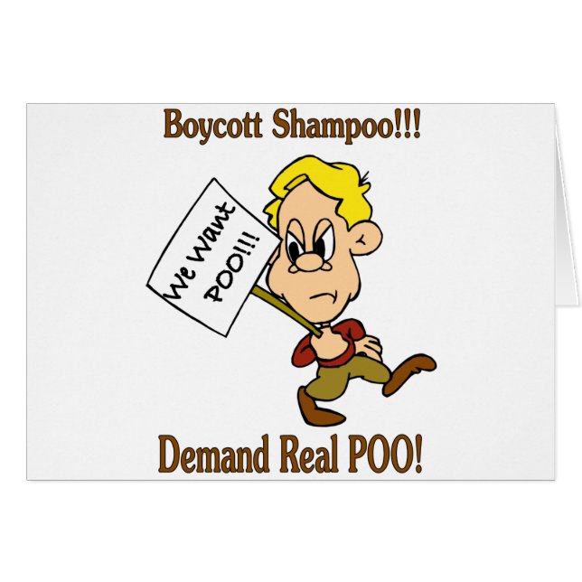 Boycott Shampoo - Exiger une vraie POO (Devant horizontal)