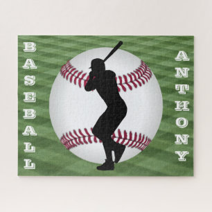 Boys Baseball Puzzle avec Son Nom!