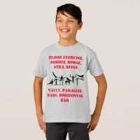 Boys Gymnastique Événements T-Shirt avec son nom s