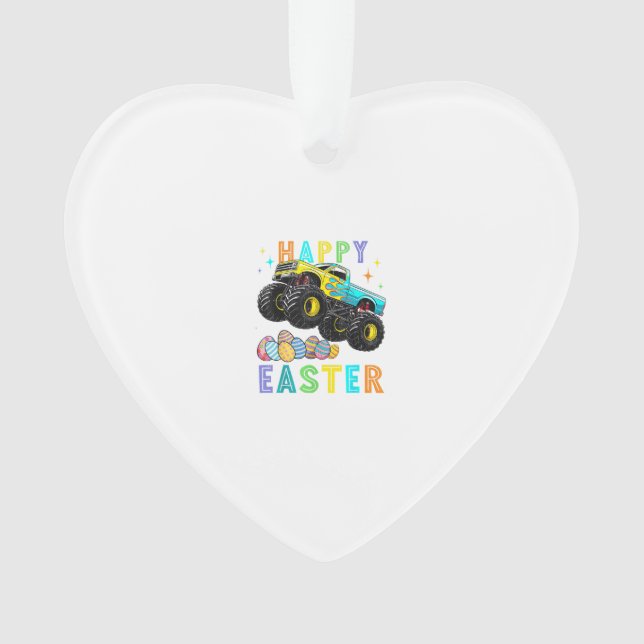 Boys Happy Easter Monster Truck Easter Eggs Toddle (devant)