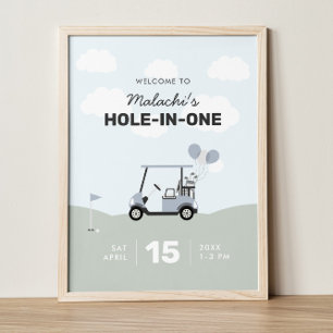 Boys' Hole-In-One Golf 1ère Affiche de bienvenue d