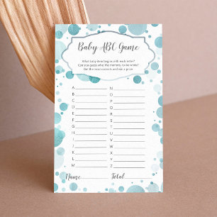 Boys Items Blue Dots tendance ABC Baby shower Jeu