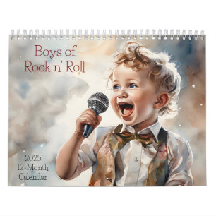 Boys of Rock and Roll 2025 Calendrier 12 mois