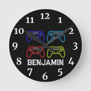 Boys Playstation Horloge personnalisée