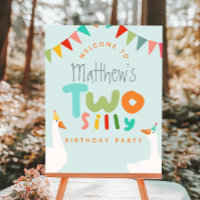Boys Two Silly Goose 2e Affiche de bienvenue d'ann