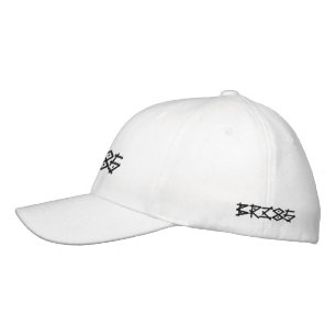 BR385 Casquette brodé blanc