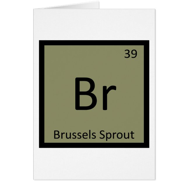 Br - Chimie Végétale Chou de Bruxelles Symbole (Devant)