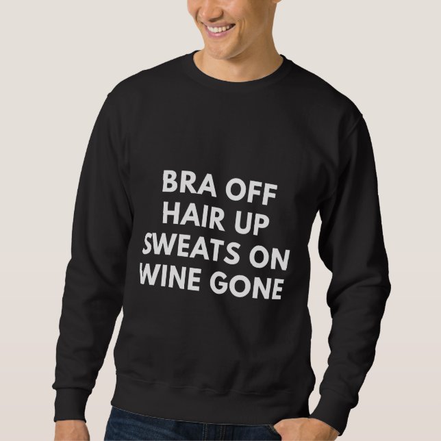 Bra Hair Up Sweat Sur Le Vin Gone Relaxé Fit (Devant)