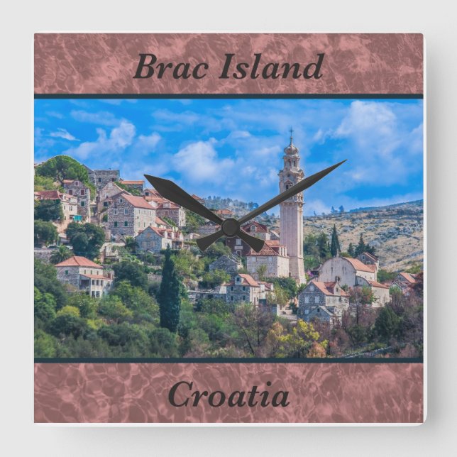 Brac Island Croatie Horloge murale (Recto)