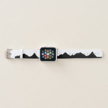 silhouette montagneuse Groupe de montre Apple
