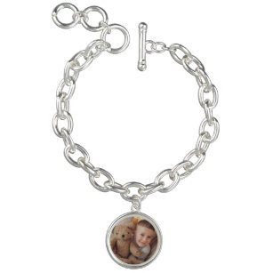 Bracelet Avec Breloques Ajouter une photo pour maman ou grand-mère