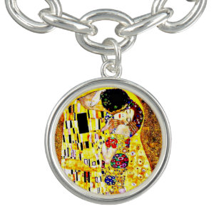 Bracelet Avec Breloques Klimt - Le baiser