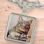 Bracelet Avec Breloques Meilleur Chat Maman Ever Moderne Personnalisé Phot<br><div class="desc">Ce design simple et classique est composé de typographie serif et d'ajouter une photo personnalisée</div>