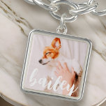 Bracelet Avec Breloques Moderne Jouer Simple Élégant Chic Photo Pet<br><div class="desc">Ce design simple et classique est composé de typographie serif et d'ajouter une photo personnalisée de votre animal de compagnie.</div>