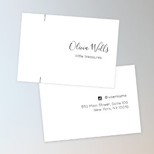 Bracelet de script signature ou carte d'affichage