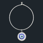 Bracelet d'oeil grec Mati Bangle<br><div class="desc">Protégez-vous de l'énergie négative et attirez la chance avec ce beau bangle d'argent. Le mauvais oeil est un symbole de protection et d'aversion contre le mal dans de nombreuses cultures, comme la Turquie, la Grèce et le Moyen-Orient. On croit que porter un collier oculaire maléfique peut vous protéger du mal...</div>