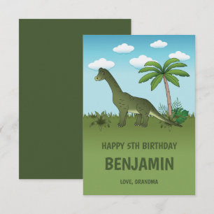 Brachiosaurus Dinosaure Joyeux Anniversaire Tropic