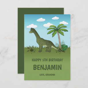 Brachiosaurus Dinosaure Joyeux Anniversaire Tropic