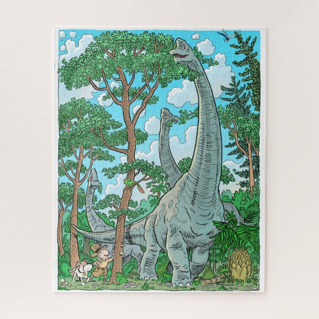 Brachiosaurus Puzzle 520 pièce (Vertical)