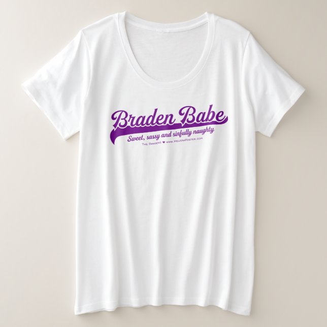 Braden Babe Tshirt jusqu'à 4x (Design devant)