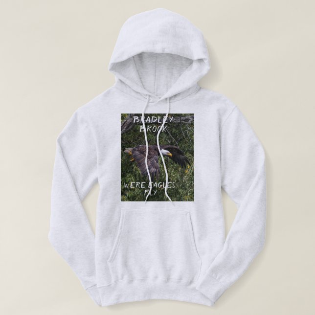Bradley Brook Eagle Fly Sweat à capuche (Design devant)