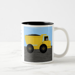 Bradley Dump Truck Nom Personnalisé Mug