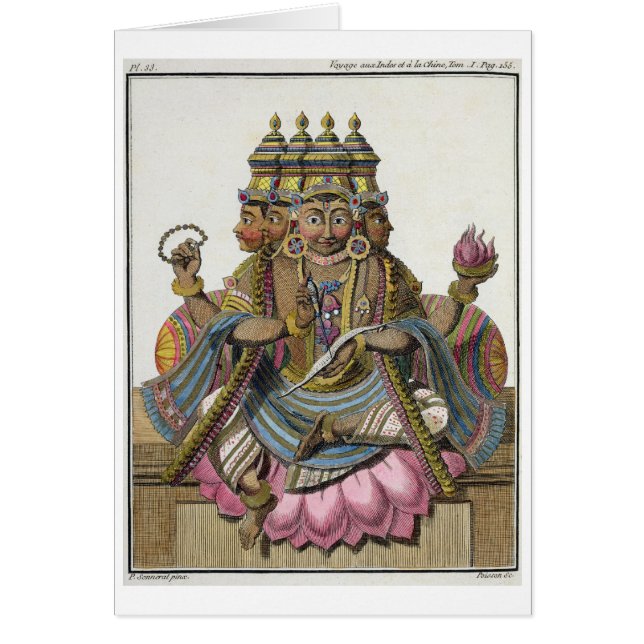 Brahma, un dieu indou de création, du 'voyage aux. (Devant)