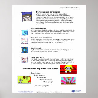 Brainology® Poster 8 : Stratégies de rendement