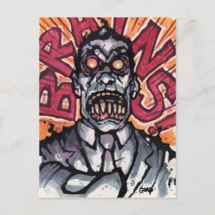 Brains ! carte postale - Goad