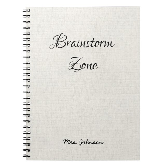Brainstorm Zone Carnet blanc (Devant)