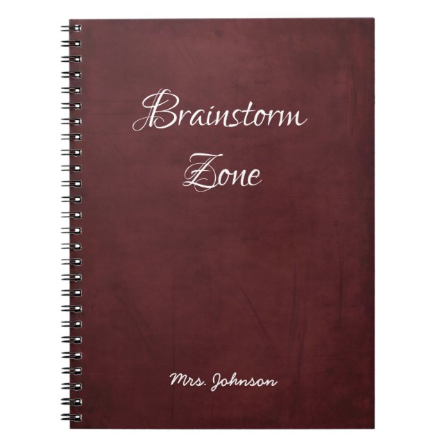 Brainstorm Zone Carnet rouge (Devant)