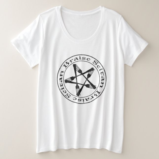 Braise Seitan Vegan Pentagram (dark version) (Design devant)