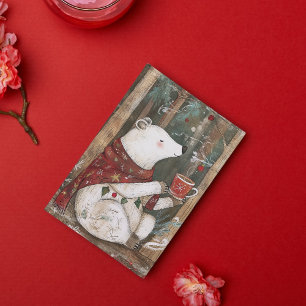 Bramble l'Ours   Carte de Noël Woodland Whimsy
