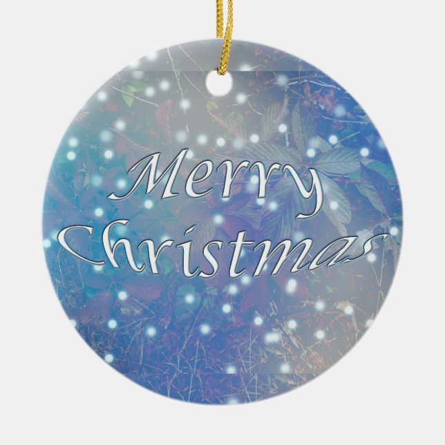 Brambles d'automne Joyeux ornement de Noël (Devant)