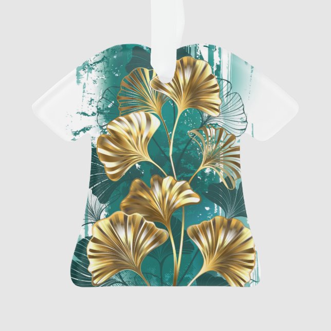 Branche avec Feuilles d'or Ginko Biloba (devant)